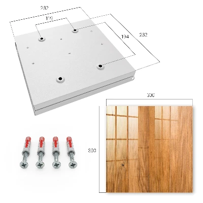 Boîte à clés murale décorative Texture bois