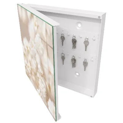 Armoire à clés design Fleurs éclatantes