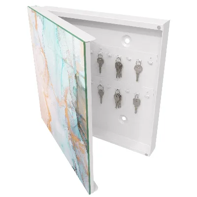 Armoire à clés décorative Marbre coloré