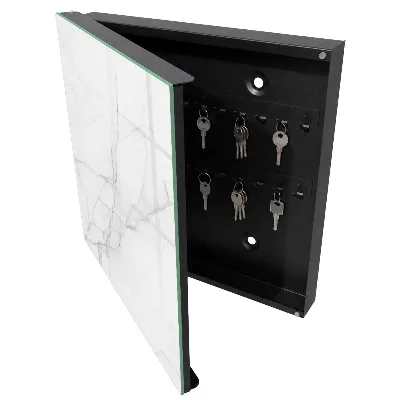 Armoire à clés décorative Élégance du marbre