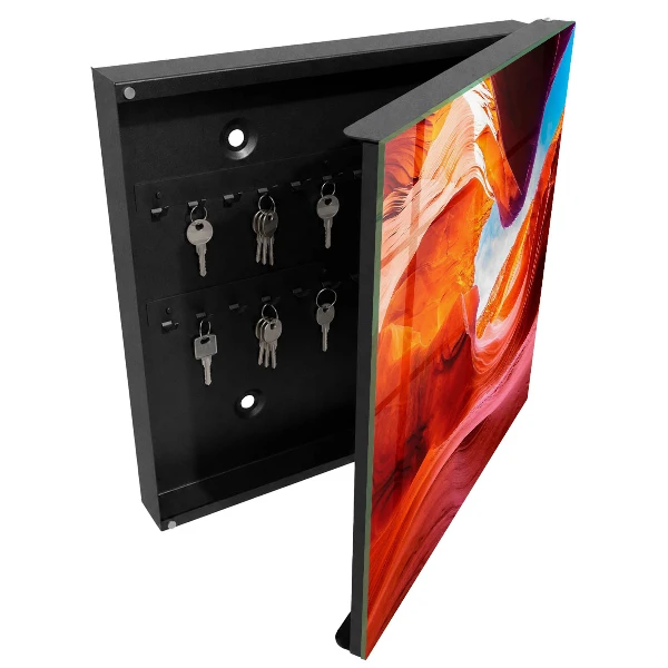 Armoire à clés design Roches colorées