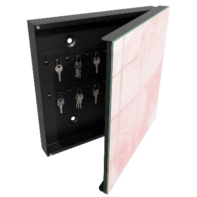 Armoire à clés design Roses pastel