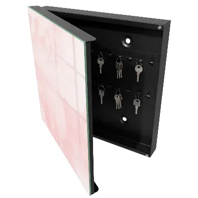 Armoire à clés design Roses pastel