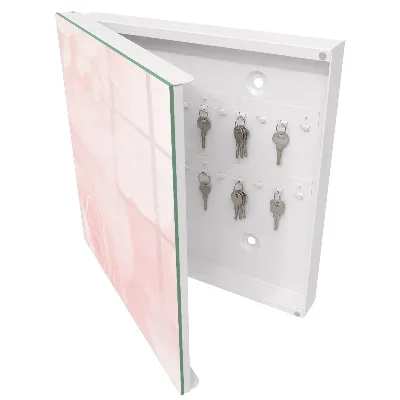 Armoire à clés design Roses pastel