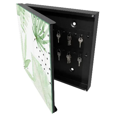 Armoire à clés décorative Feuilles vertes