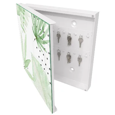Armoire à clés décorative Feuilles vertes