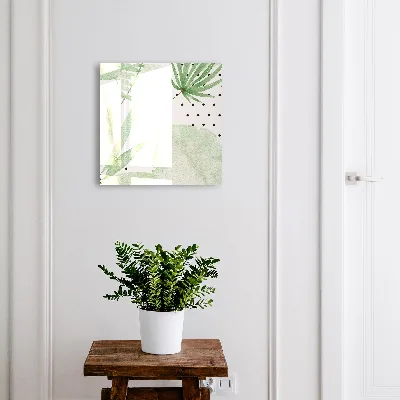 Armoire à clés décorative Feuilles vertes