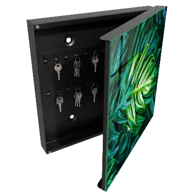 Armoire à clés décorative Feuilles vertes