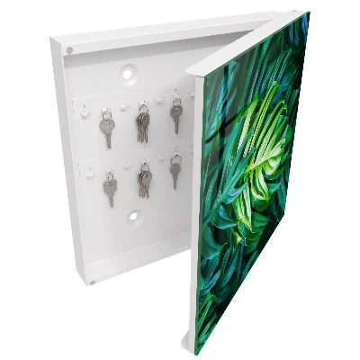 Armoire à clés décorative Feuilles vertes