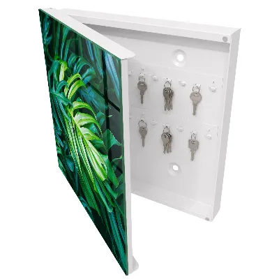 Armoire à clés décorative Feuilles vertes
