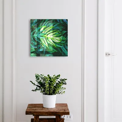 Armoire à clés décorative Feuilles vertes