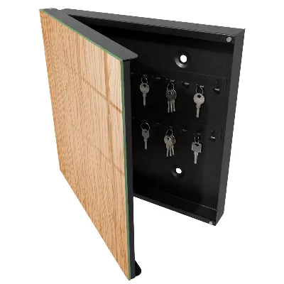 Armoire à clés décorative Texture bois
