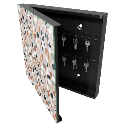 Armoire à clés design Mosaïque de pierre