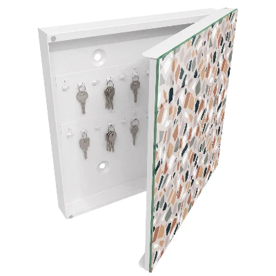 Armoire à clés design Mosaïque de pierre