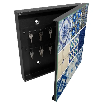 Armoire à clés design Carreaux d'azulejos