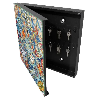 Armoire à clés décorative Mosaïque colorée