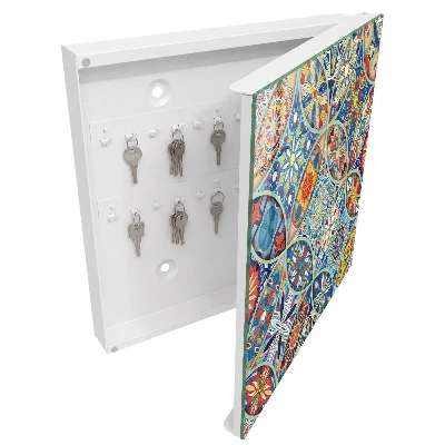 Armoire à clés décorative Mosaïque colorée
