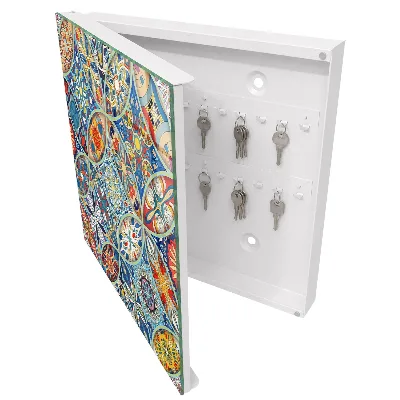 Armoire à clés décorative Mosaïque colorée