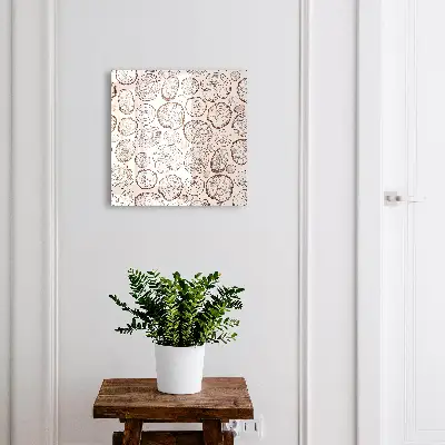 Boîte à clés murale décorative Anneaux en bois