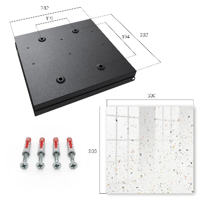Boîte à clés murale décorative Terrazzo lumineux