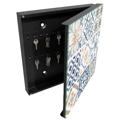 Armoire à clés design Motifs de carreaux