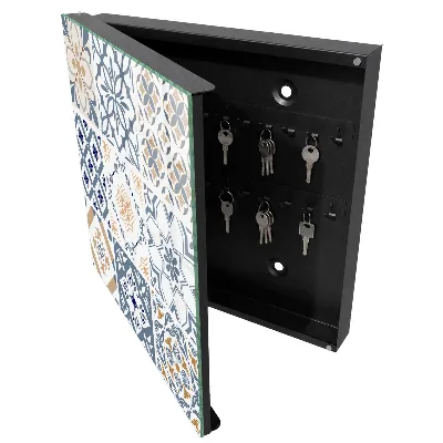 Armoire à clés design Motifs de carreaux
