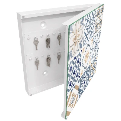 Armoire à clés design Motifs de carreaux