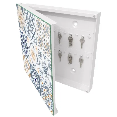 Armoire à clés design Motifs de carreaux