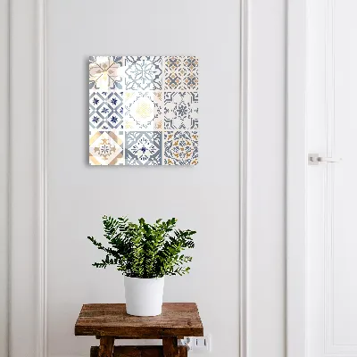 Armoire à clés design Motifs de carreaux