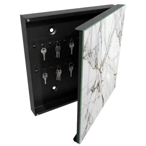Armoire à clés décorative Élégance du marbre