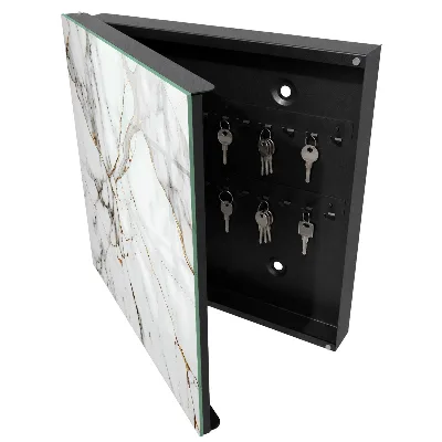 Armoire à clés décorative Élégance du marbre