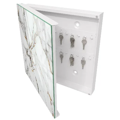 Armoire à clés décorative Élégance du marbre