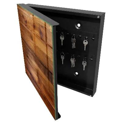Boîte à clés murale décorative Planches de bois