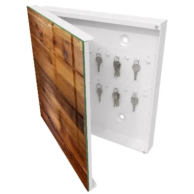 Boîte à clés murale décorative Planches de bois