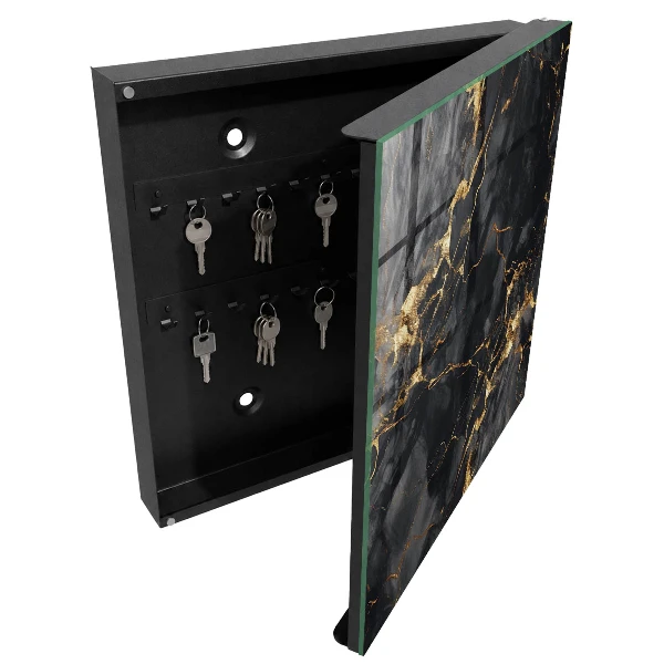 Armoire à clés décorative Marbre noir