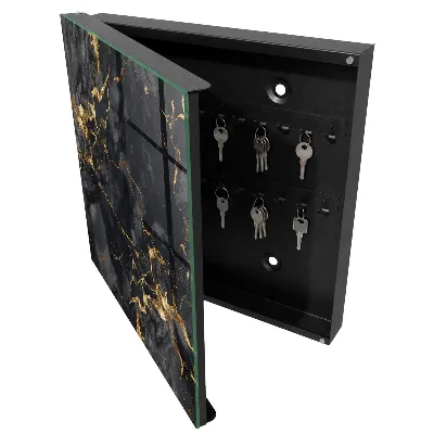 Armoire à clés décorative Marbre noir