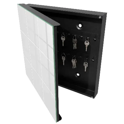 Armoire à clés design Carreaux clairs