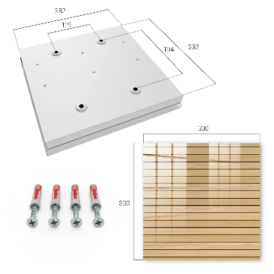 Armoire à clés design Planches beiges