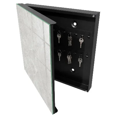 Armoire à clés décorative Structure grise