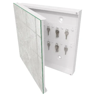 Armoire à clés décorative Structure grise