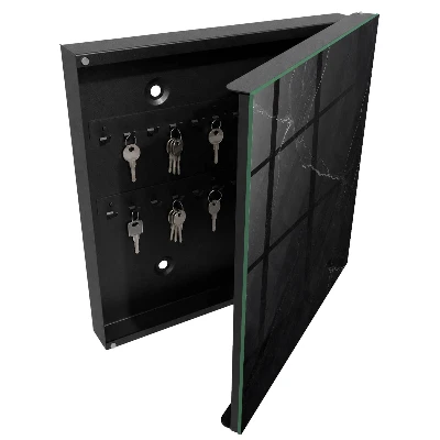 Armoire à clés décorative Marbre noir