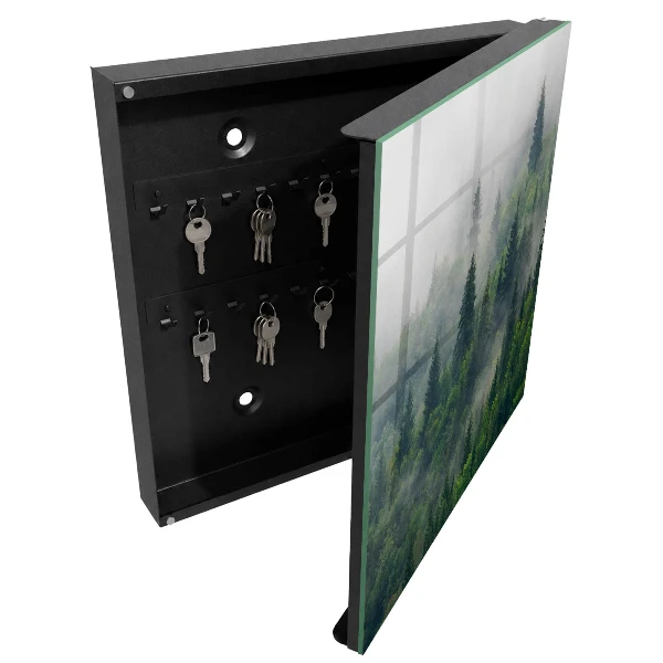 Armoire à clés décorative Forêt brumeuse