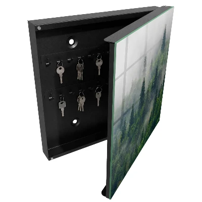 Armoire à clés décorative Forêt brumeuse