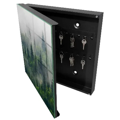 Armoire à clés décorative Forêt brumeuse
