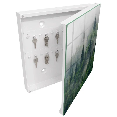 Armoire à clés décorative Forêt brumeuse