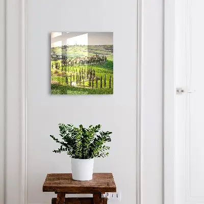 Armoire à clés design Paysage toscan