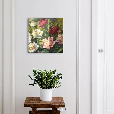 Boîte à clés murale décorative Fleurs colorées