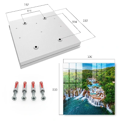 Armoire à clés décorative Les chutes d'eau de la nature