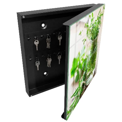 Armoire à clés décorative Herbes vertes