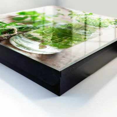 Armoire à clés décorative Herbes vertes